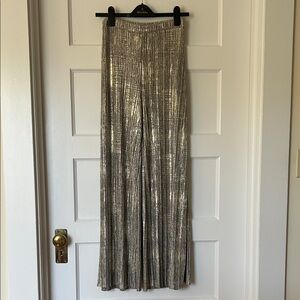 Metallic Maxi Skirt or Wide Leg Pants